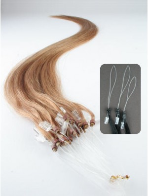 Popular Blonde Straight Micro Loop Ring Hair Extensions