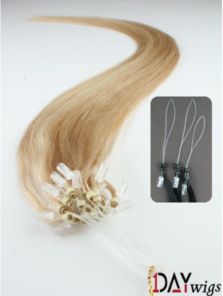 Gorgeous Blonde Straight Micro Loop Ring Hair Extensions