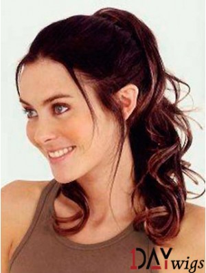 Trendy Wavy Auburn Ponytails