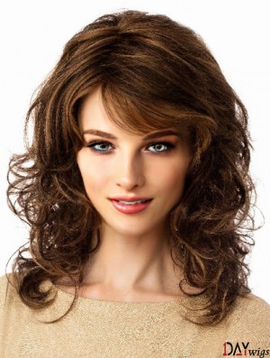 Long Wavy Brown 14 inch Lace Wigs