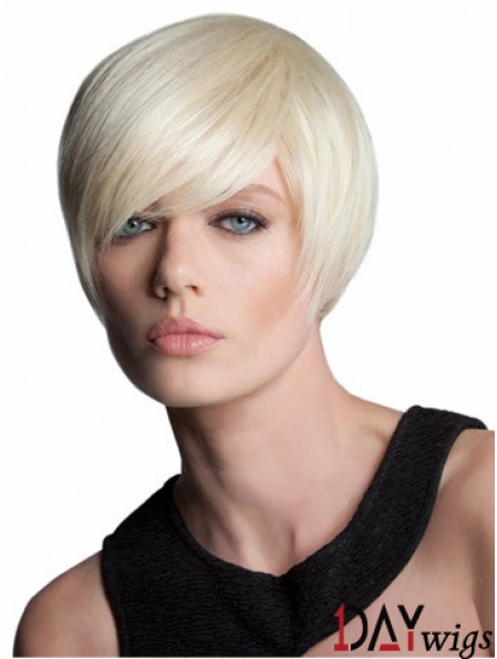 Capless Short Straight Blonde Style Bob Wigs