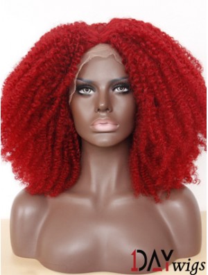 Comfortable 14 inch Long Kinky Wigs For Black Women