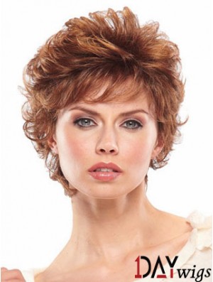 Auburn Short Wavy Classic Capless Wig Sale Online