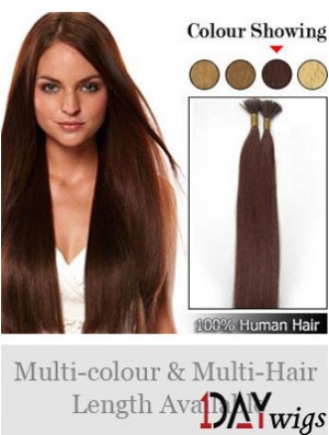 Auburn Straight Stick/I Tip Hair Extensions