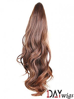 Style Wavy Brown Ponytails