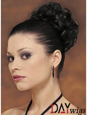 Black Big Bun Hair Piece