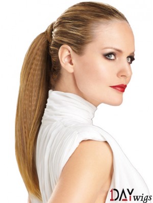 Modern Straight Brown Ponytails