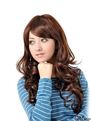 Long Layered Wavy Auburn High Quality Synthetic Wigs